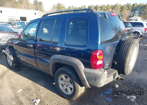 2004 Jeep Liberty Sport из США, поврежденный, VIN 1J4GL48K14W258379